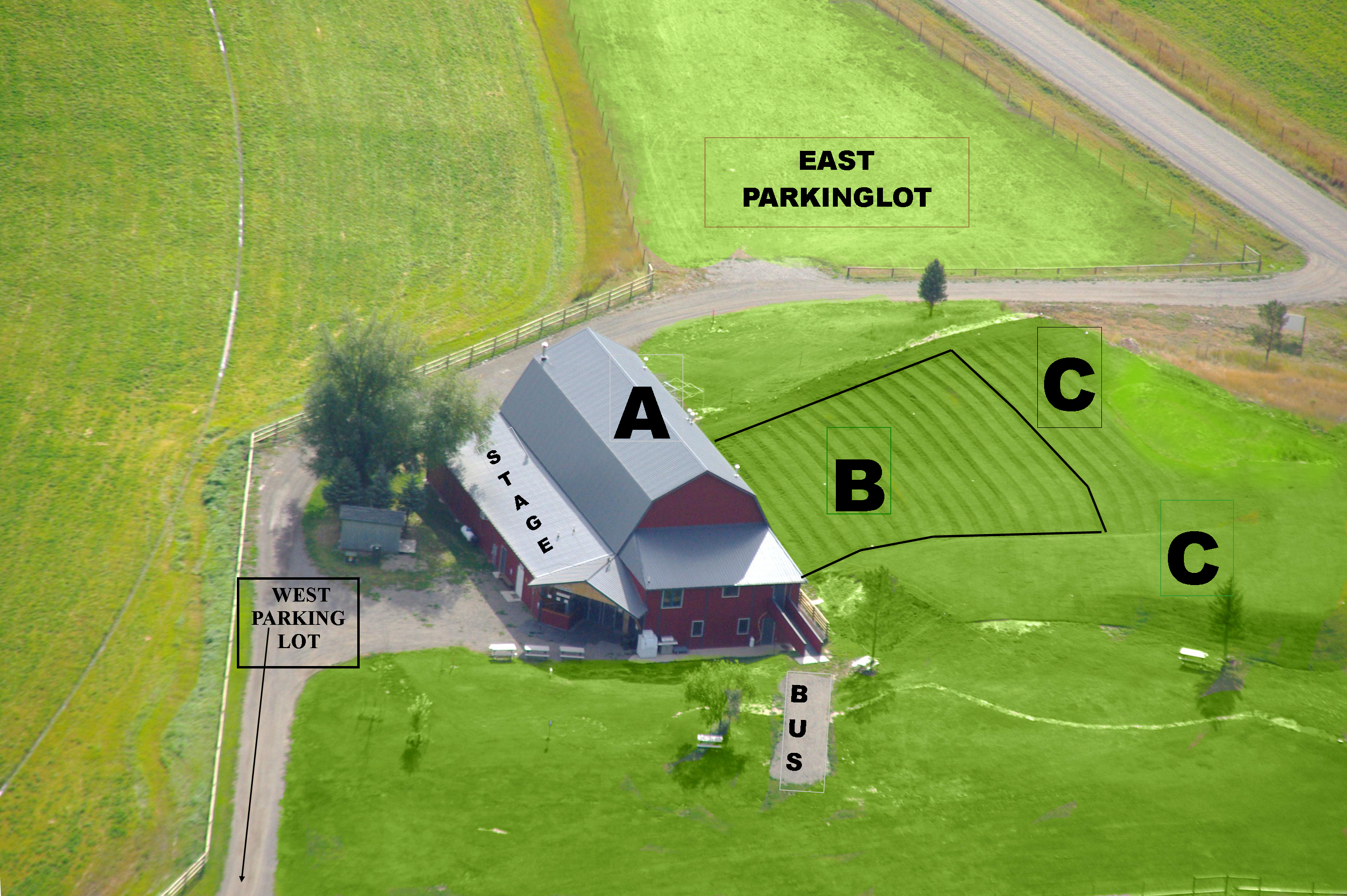 Music Ranch Concert Section Map